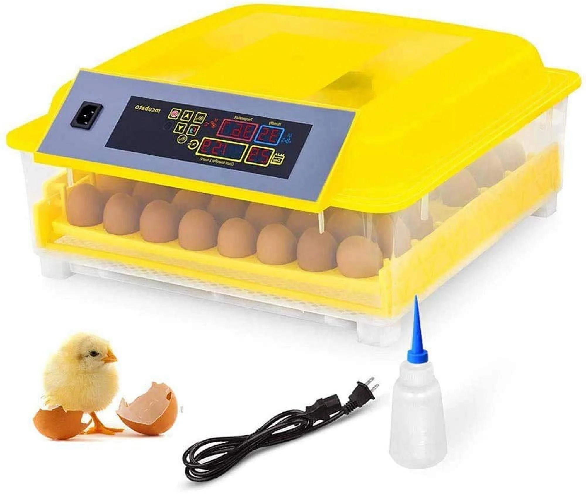 Egg Incubator, 48 Eggs Automatic Incubator with Temperature Control and Automatic Egg Turning Function for Hatching Chickens, Ducks, Geese, Quails, and Birds, the Best Choice for Children's Gifts