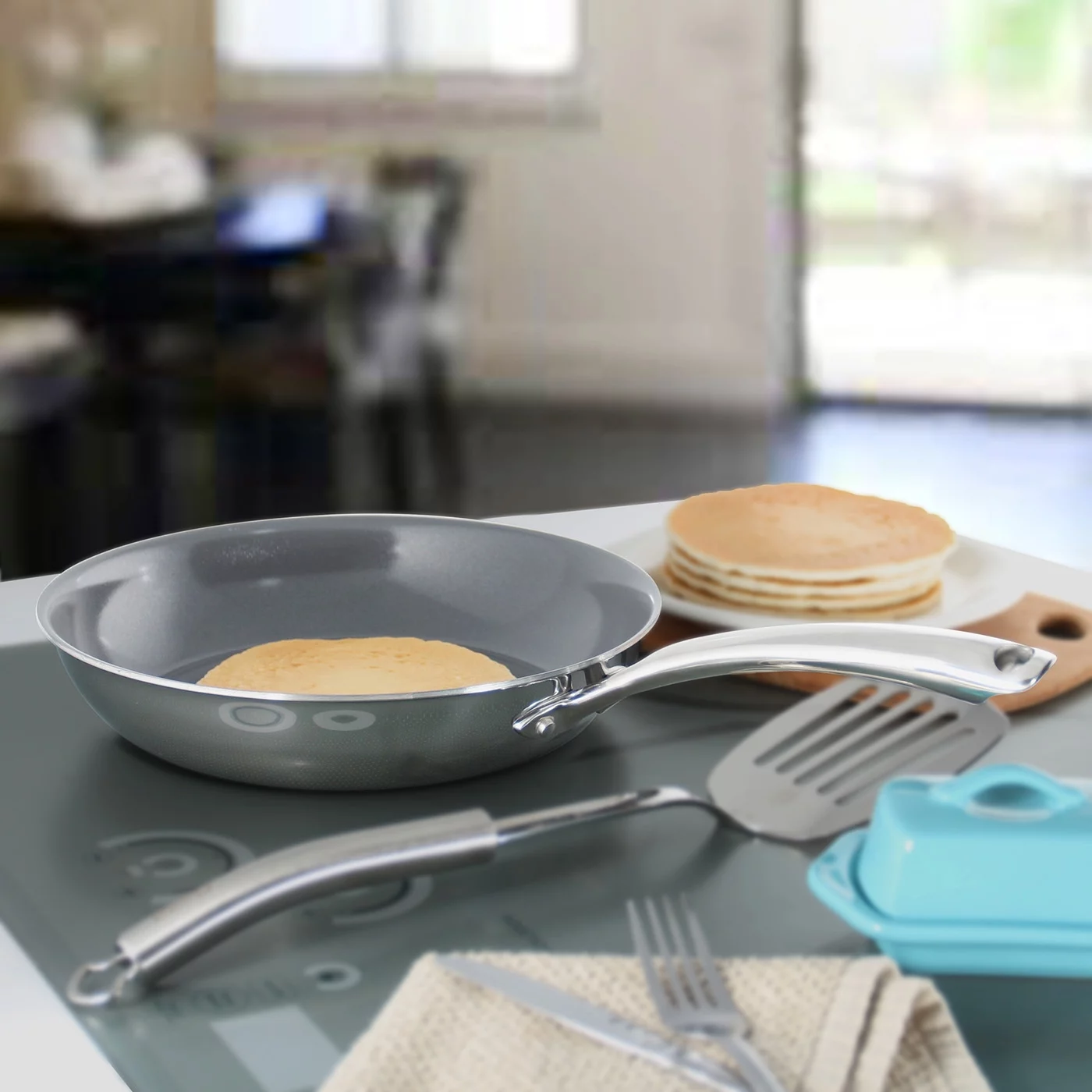 Chantal 3.Clad 10-Inch Fry Pan w/ Fusion Ti Nonstick Ceramic Coating