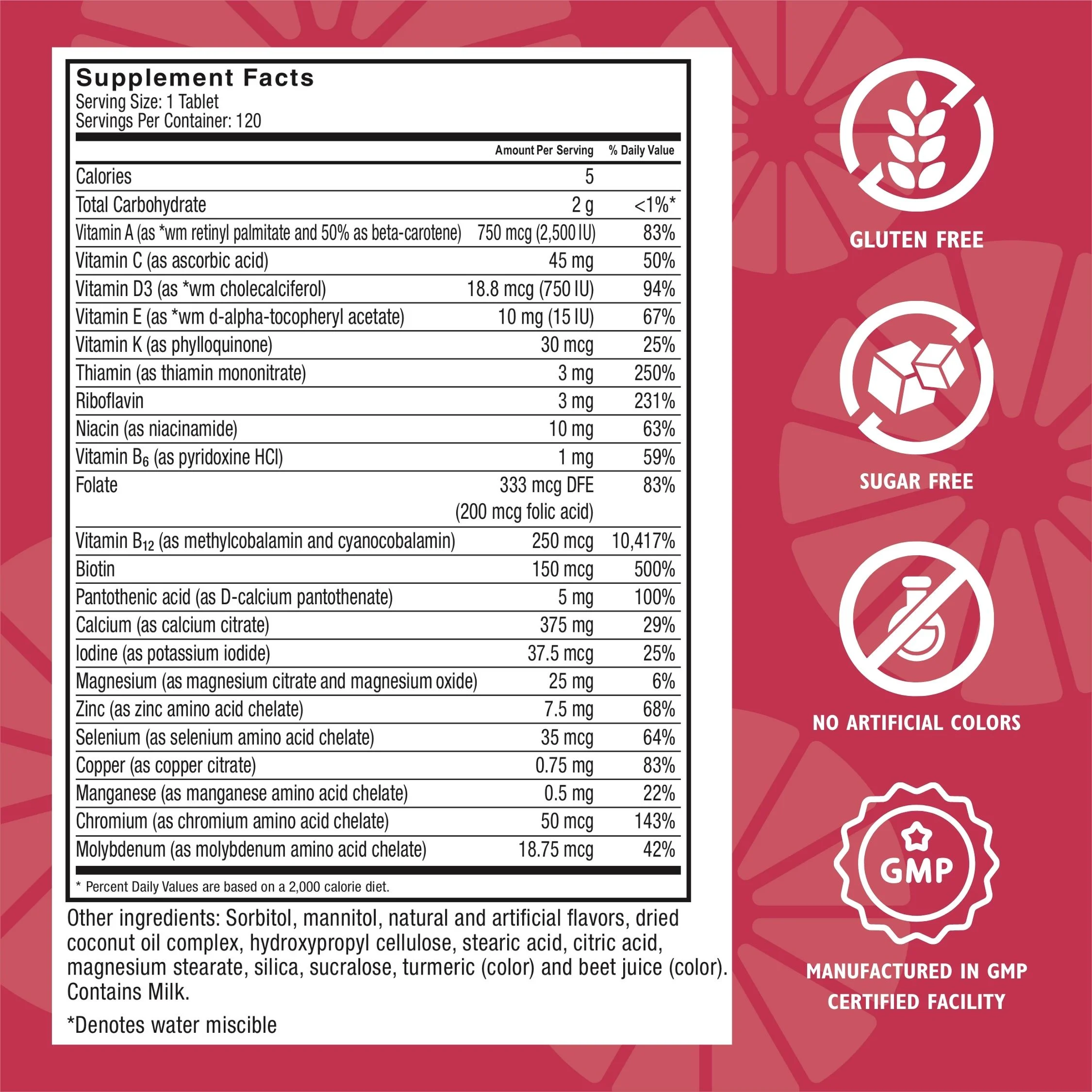 Celebrate Vitamins 2-in-1 Bariatric Multivitamin with Calcium Citrate Chewables, Orange Pineapple, 120 count