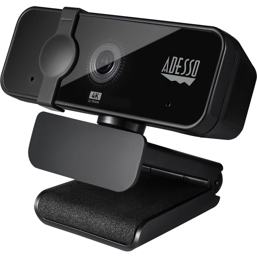 Adesso Cybertrack H6 4K Ultra HD USB Webcam with Microphone u0026 Shutter