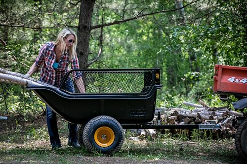Polar TA1500 Tandem Axle Utility Trailer – 22 Cu. Ft. ATV/UTV Hauling Trailer with 1500 lb. Capacity – Rugged Rubber Wide Track Tires – Model 8262