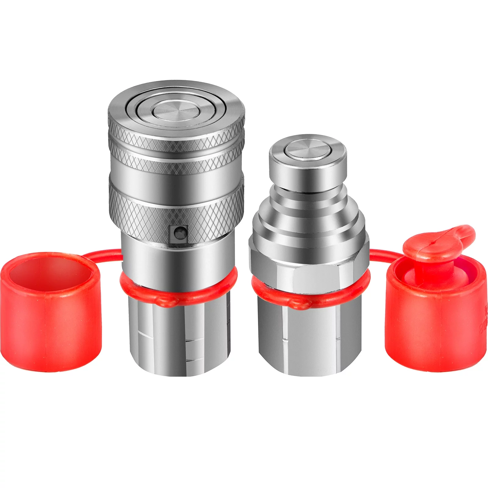 VEVOR Flat Face Hydraulic Couplers 1/2