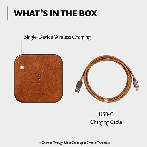 Courant Catch:1 Fast Wireless Charging Station, Qi Certified, Compatible with Apple iPhone 13, 12, 11, Pro/Pro Max/Mini, Samsung Galaxy, Airpods, Android, & Others, Essential & Classic Chargers