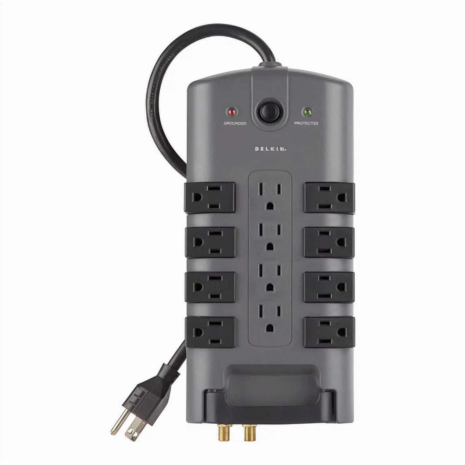 Belkin PivotPlug 12-Outlet Surge Protector, Black, 8 Foot Cord