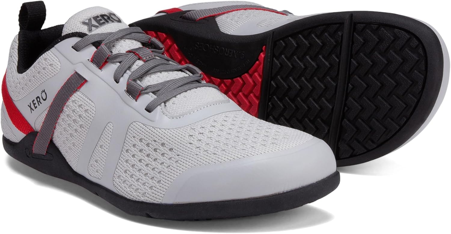 Xero Shoes — Prio Neo Men's Shoes — Athletic, Lightweight, Performance Cross-Trainer for Walking, Running, Tennis, Pickleball Sneakers for Men — Quiet Gray, Size 8