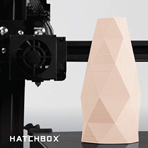 HATCHBOX 1.75mm Black PLA 3D Printer Filament, 1 KG Spool, Dimensional Accuracy +/- 0.03 mm, 3D Printing Filament