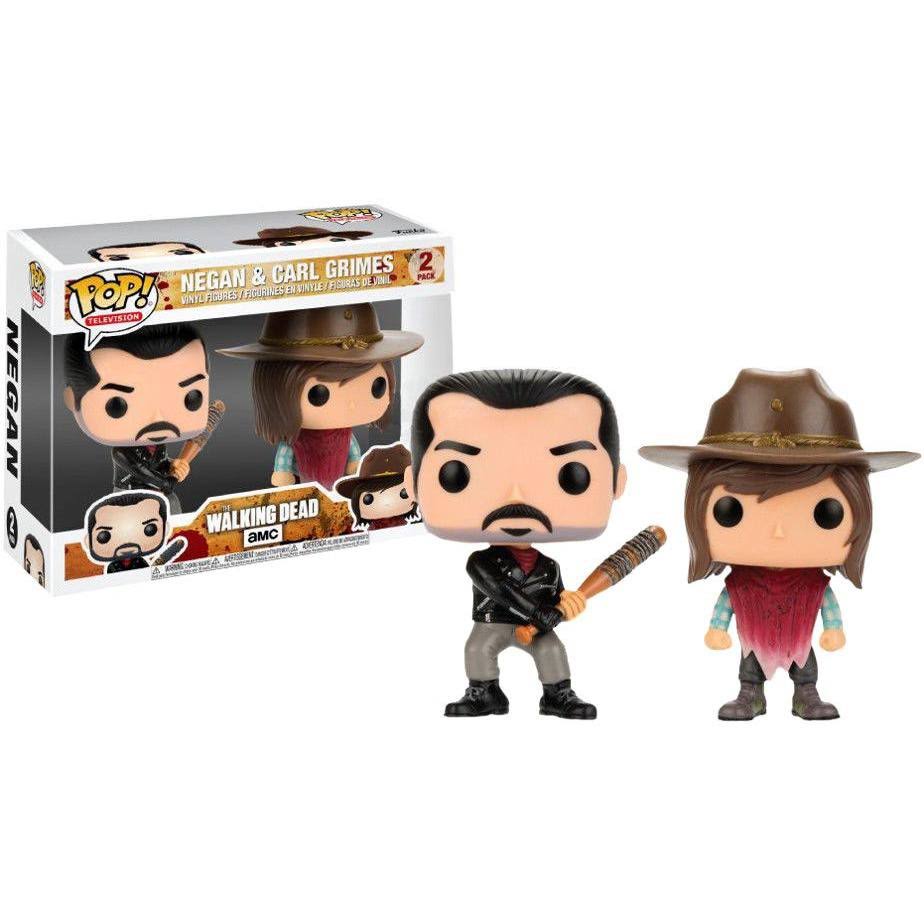 The Walking Dead Pop! Vinyl 2 Pack - Negan and Carl Grimes Funko