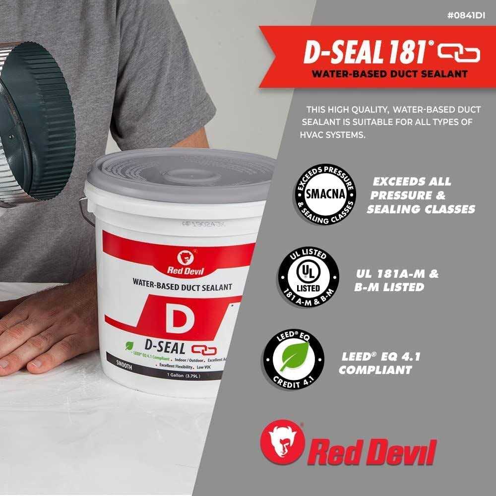 Red Devil RD-DS 181 0.5 Gal. Acrylic Latex Duct Sealant