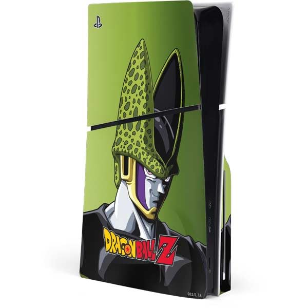 Skinit Decal Gaming Skin Compatible with PS5 Slim Disk Console - Officially Licensed Dragon Ball Z Goku Iconic Kanji Symbol Design