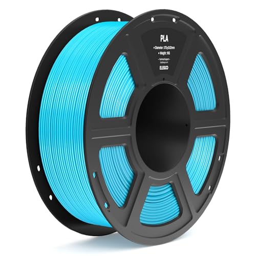 ELEGOO PLA Filament 1.75mm Bundle 4KG, 3D Printer Filament Dimensional Accuracy +/- 0.02mm, 4pcs 1kg Spool(2.2lbs) Fit Most FDM 3D Printers (Black, White, Dark Blue, True Red)