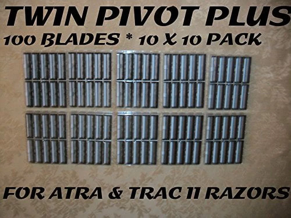 Personna Twin Pivot Plus - 100 Blades (10 x 10 Bulk Pack)