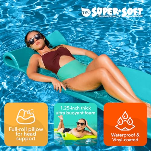 TRC Recreation Foam Swimming Pool Float, Floating Water Lounger, Splash 1.25”