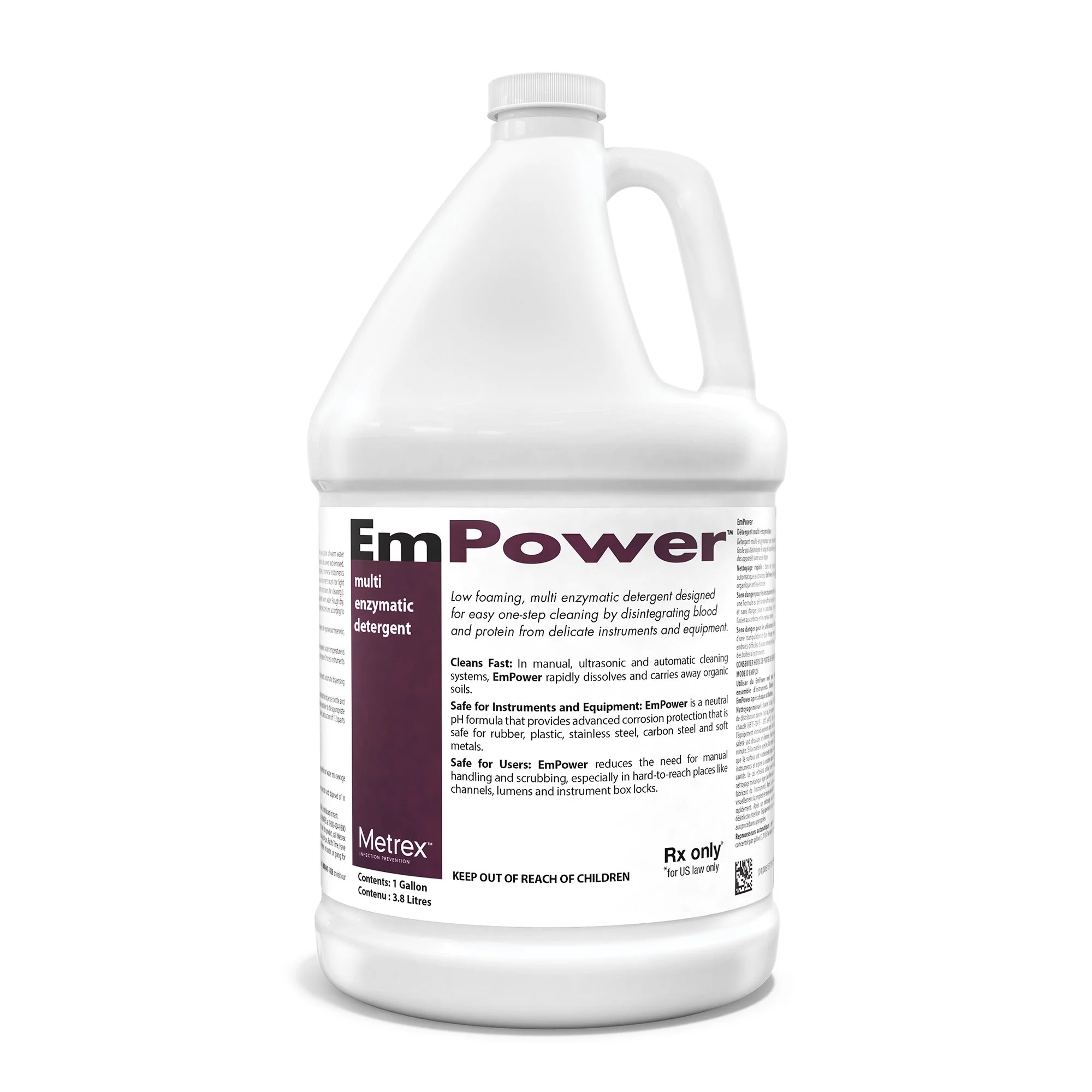 EmPower Multi-Enzymatic Instrument Detergent 1 gal. Jug Fresh Scent 1 Ct 10-4100