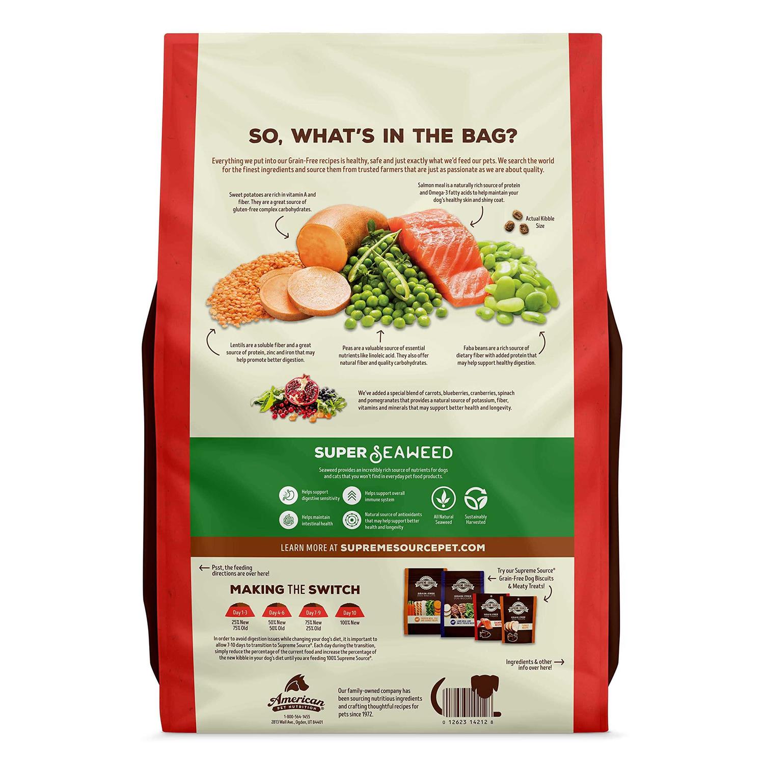 Supreme Source Grain Free Meal and Sweet Potato Recipe Dog Food - Pet Supplies online store