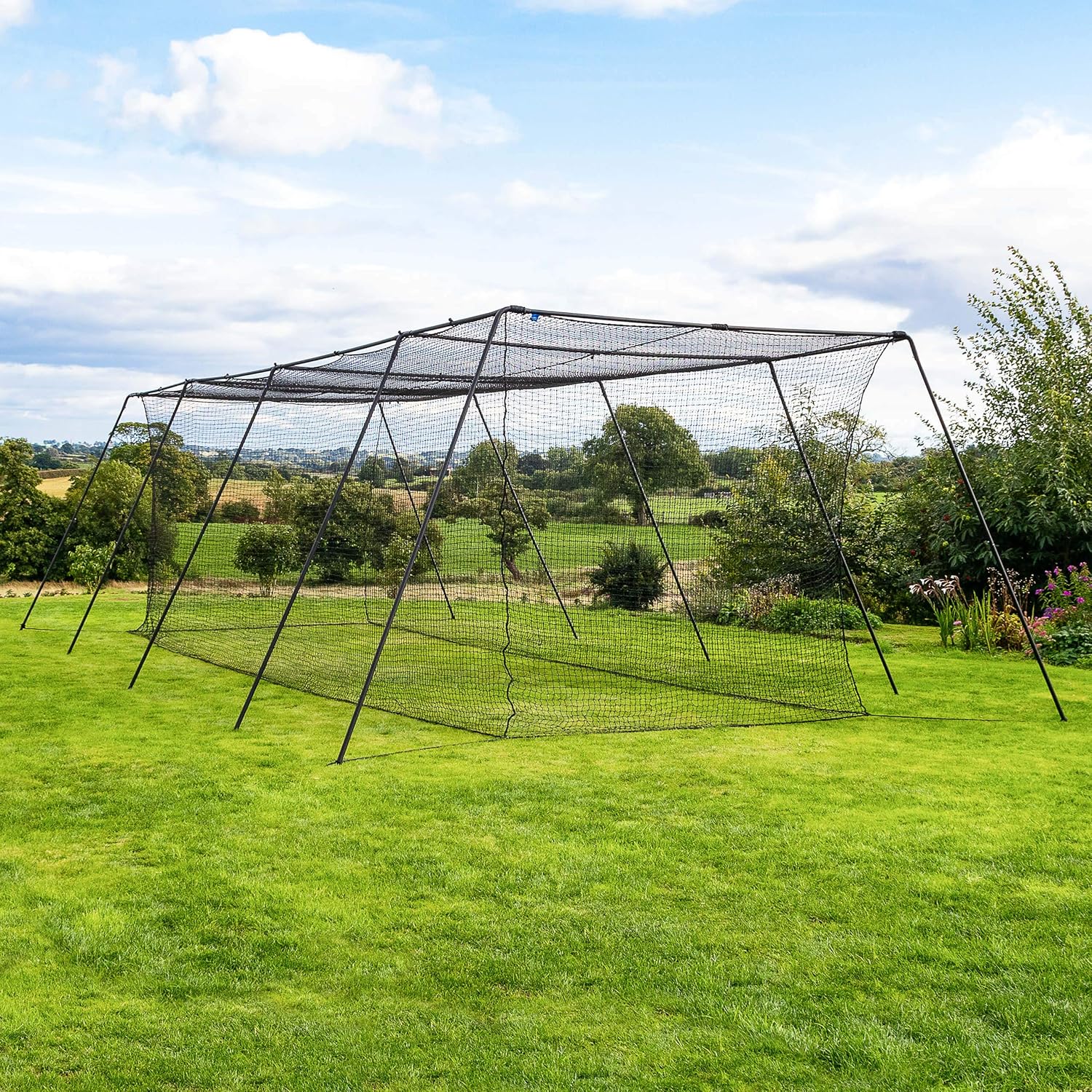 Fortress Trapezoid Baseball Batting Cage [Complete Package] | Baseball Gear - Batting Cage Net | Baseball Training Equipment | Batting Cages with Frame and Net