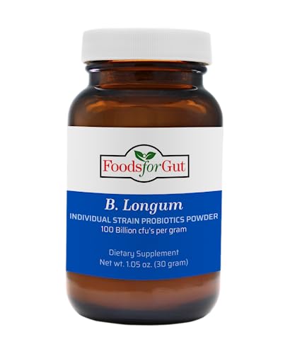 Bifidobacterium Longum Probiotic Powder 100 Billion cfu's | Digestive & Immune Support | High Potency | B. Longum (60 Grams)