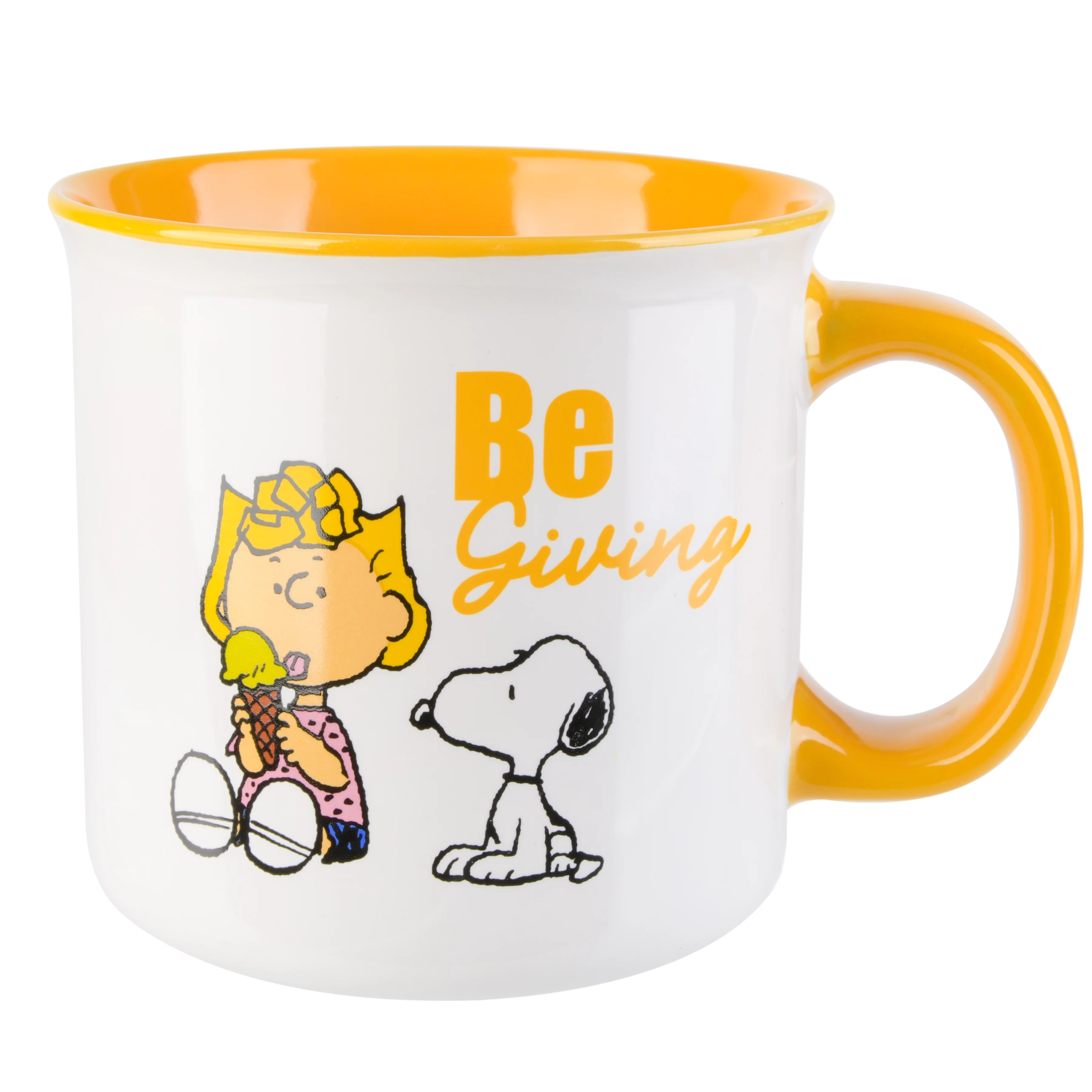 Peanuts Gentle Reminders 4 Pack 21 oz Stoneware Camper Mug Set