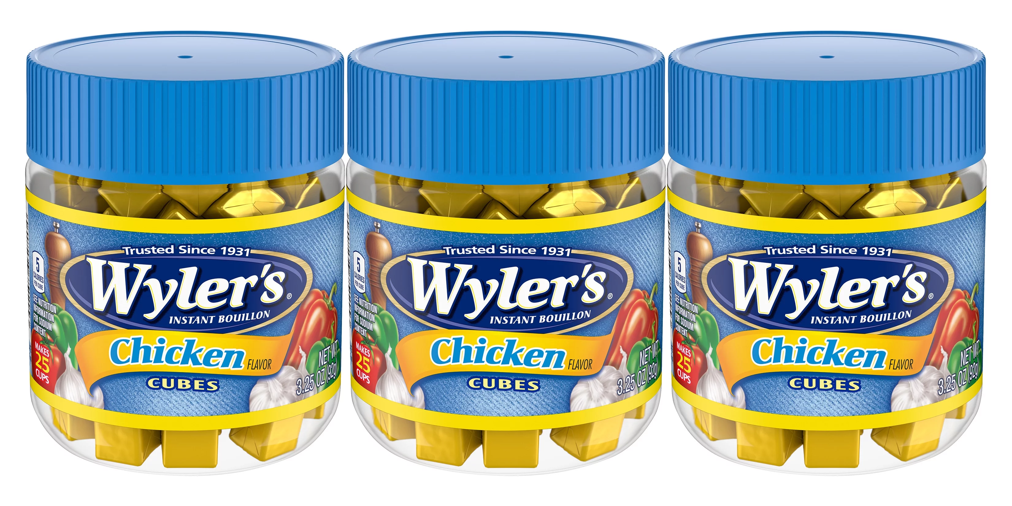 Wyler's Chicken Instant Bouillon Cubes, 3.25 oz (3-Pack)