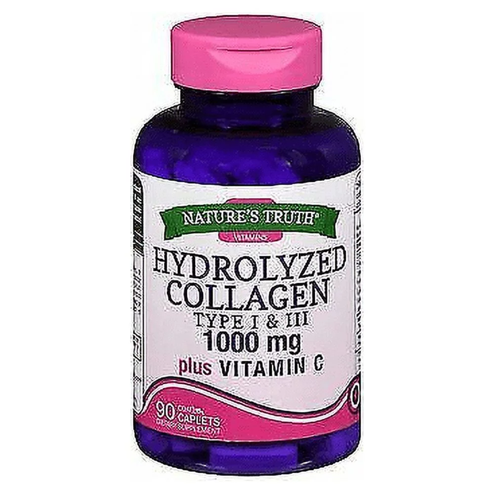 Nature’s Truth Hydrolyzed Collagen Type I & III 1000mg Vit C, 90 ct, 6-Pack