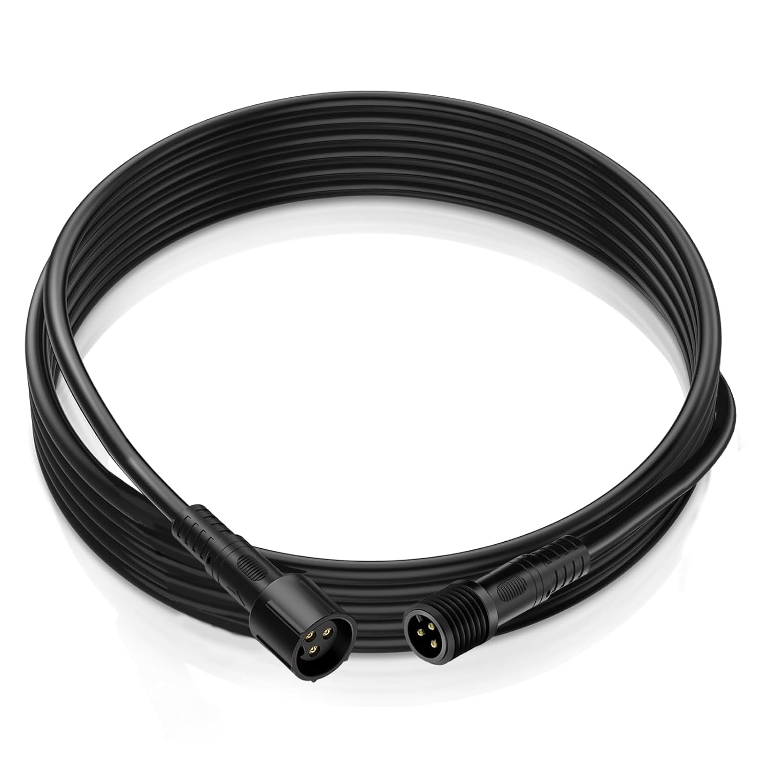 4 PCS 4FT 3 Pin RGB Rock Light Extension Wire, Waterproof LED Rock Lights Extension Cable for Trucks, Motorcycles, Cars, ATVs