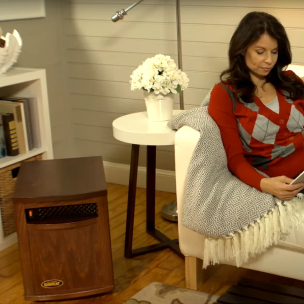 Sunheat  USA1500 5 Year Warranty Infrared Fully Heater, American Walnut