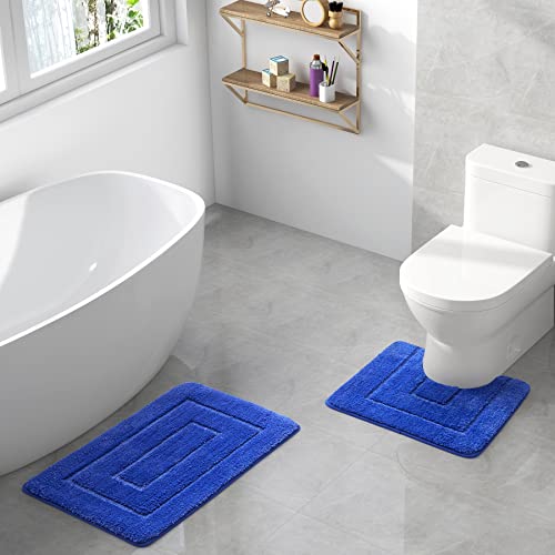 WPM Bathroom Rugs, Shower Curtain and Towel Combo Set. Chocolate Brown Color Leaf Print Bath Set (Reeds Chocolate)