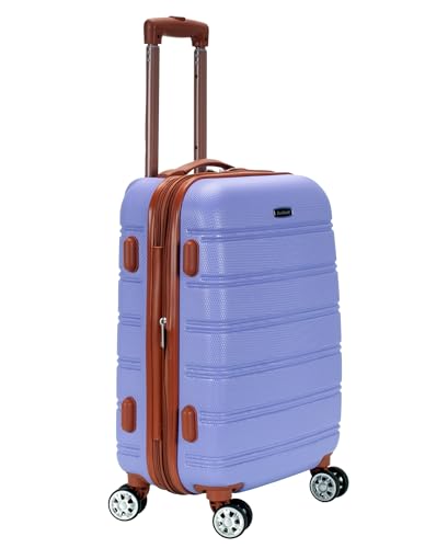 Rockland Melbourne Hardside Expandable Luggage with Spinner Wheels, Lavender, Carry-On 20