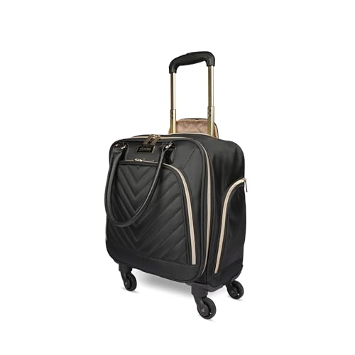 Kenneth Cole REACTION Chelsea Chevron Quilted Luggage, Black, 24-Inch Checked