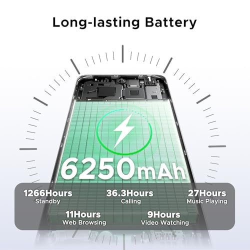 DOOGEE Note 59 Pro Unlocked Cell Phone 5G Android 15,32GB+256GB/TF 2TB Android Phone,6250mAh Battery,6.75