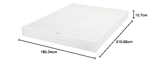 Amazon Basics Smart Box Spring Bed Base, 7-Inch Height Mattress Foundation, Tool-Free Easy Assembly, Queen, 79