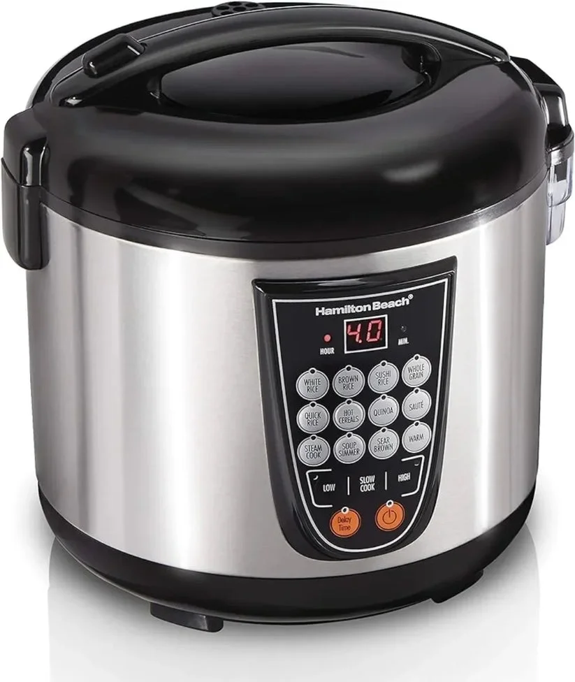 Hamilton Beach 37571 S/S And Black Digital 4.5 Quart Multi Cooker