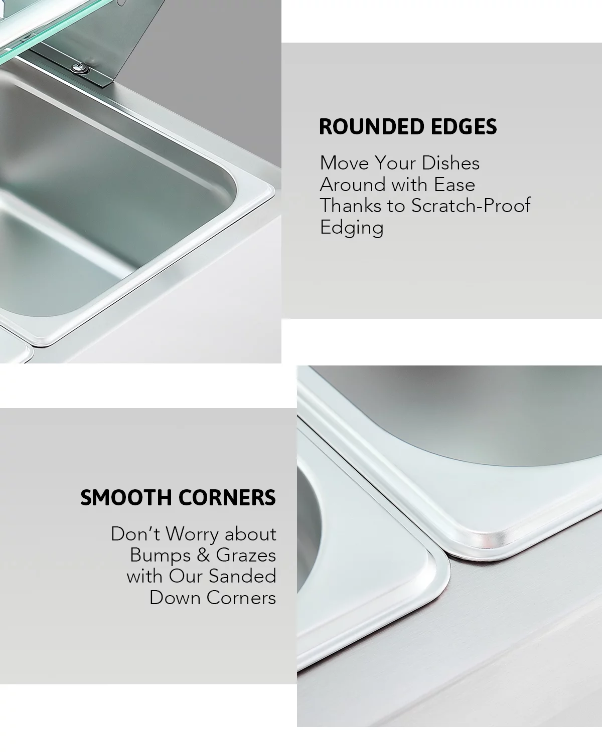 Wilprep 3 Pan Bain Marie Food Warmer Buffet Server & Warmer w Glass Shelf Ladle Skimmer