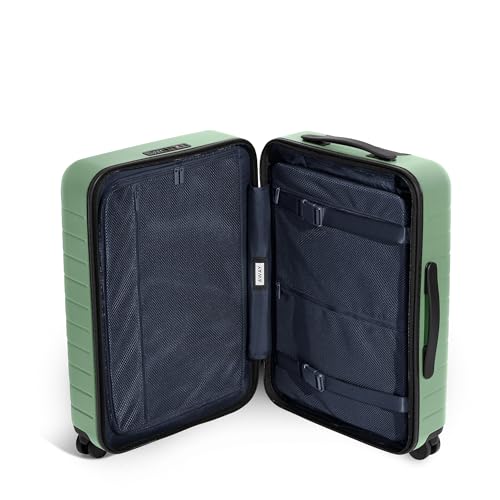 Away Bigger Carry-On Luggage, Lightweight Hardside Large Suitcase with Spinner Wheels, TSA Lock, Airline Approved, Navy Blue