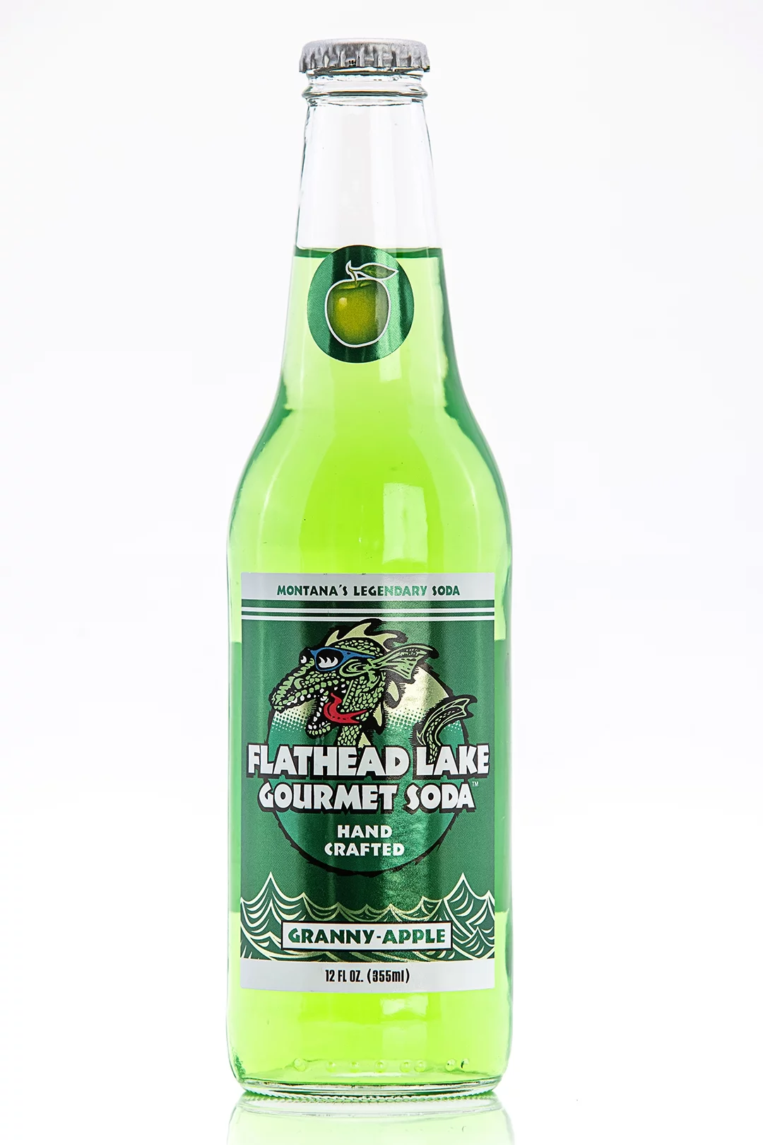 Flathead Lake Gourmet Soda (Granny Apple) - 12 Pack - 12oz Bottles