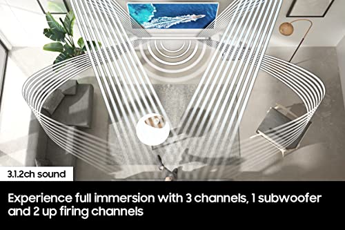 SAMSUNG HW-S50B/ZA 3.0ch All-in-One Soundbar w/Dolby 5.1, DTS Virtual:X, Q Symphony, Built in Center Speaker, Adaptive Sound Lite, Bluetooth Multi Connection, 2022 Black