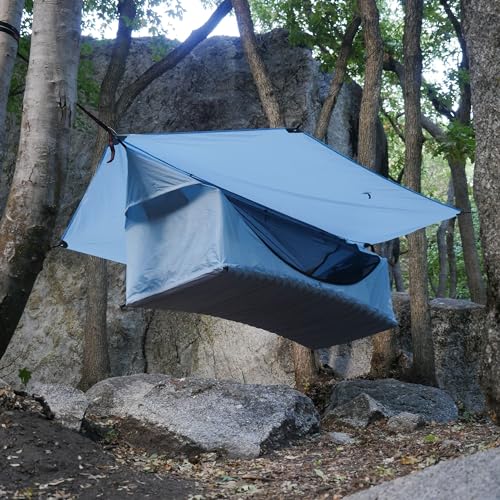 Haven Tents Lay Flat Hammock Tent - Waterproof Tent & Camping Hammock with Mosquito Net - Includes Insulated Pad and Rainfly - Haven Tent, Haven XL, Haven Safari