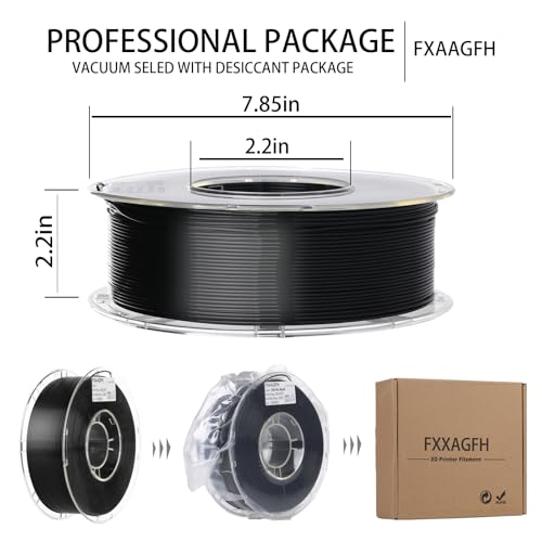 Rainbow 3D PLA Printer Filament 1.75 mm, Matte 3 D PLA Printing Print Filament +/-0.03mm, 1kg/2.2lbs