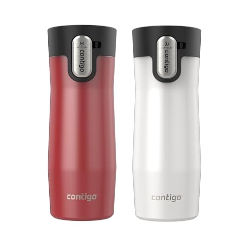 Contigo AUTOSEAL West Loop Vacuum-Insulated Stainless Steel Travel Mug with Easy-Clean Lid 20 oz Sake