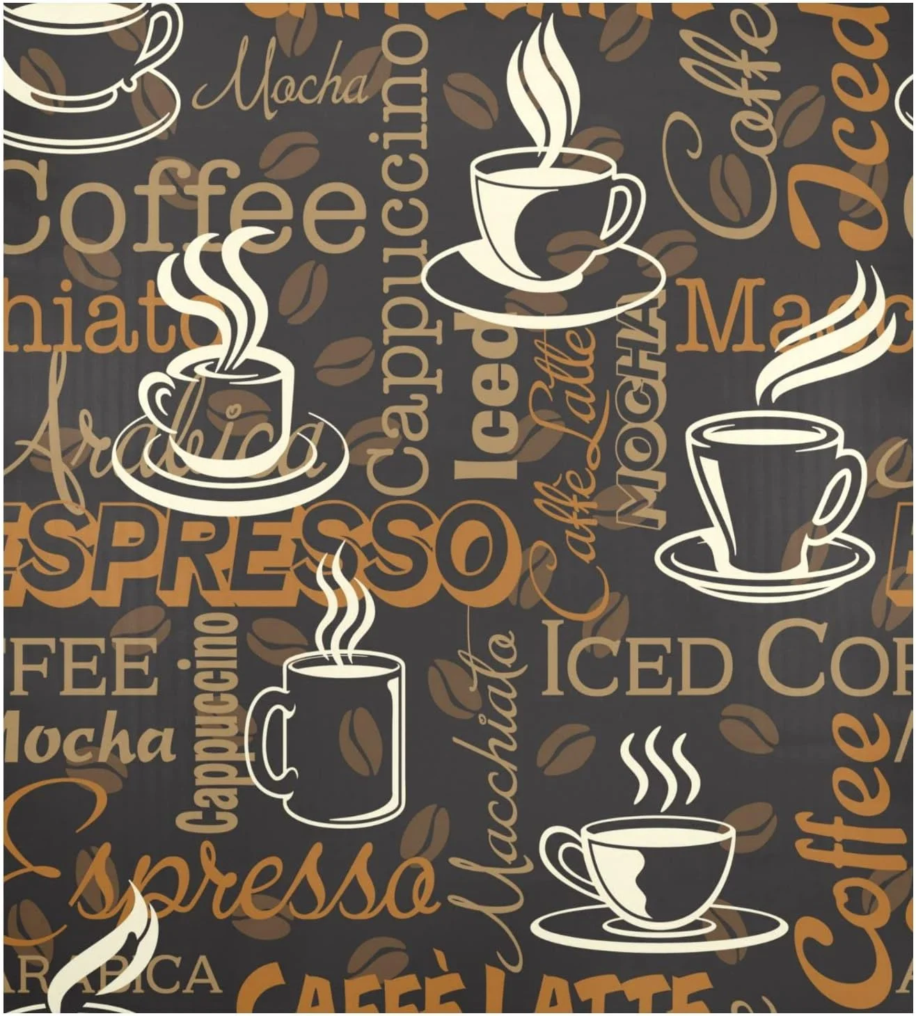 Cute Cup Coffee Dishwasher Magnet Cover Cafe Dishwasher Refrigerator Magnetic Covers Sticker Panel Decal for Kitchen Appliance Decor, 23