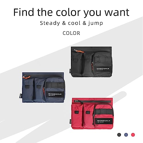 Rhinowalk Bike Handlebar Bag Bicycle Front Bag Frame Storage Bag Eco Friendly Multi-compartment design RPET material Professional Cycling Accessories-Red