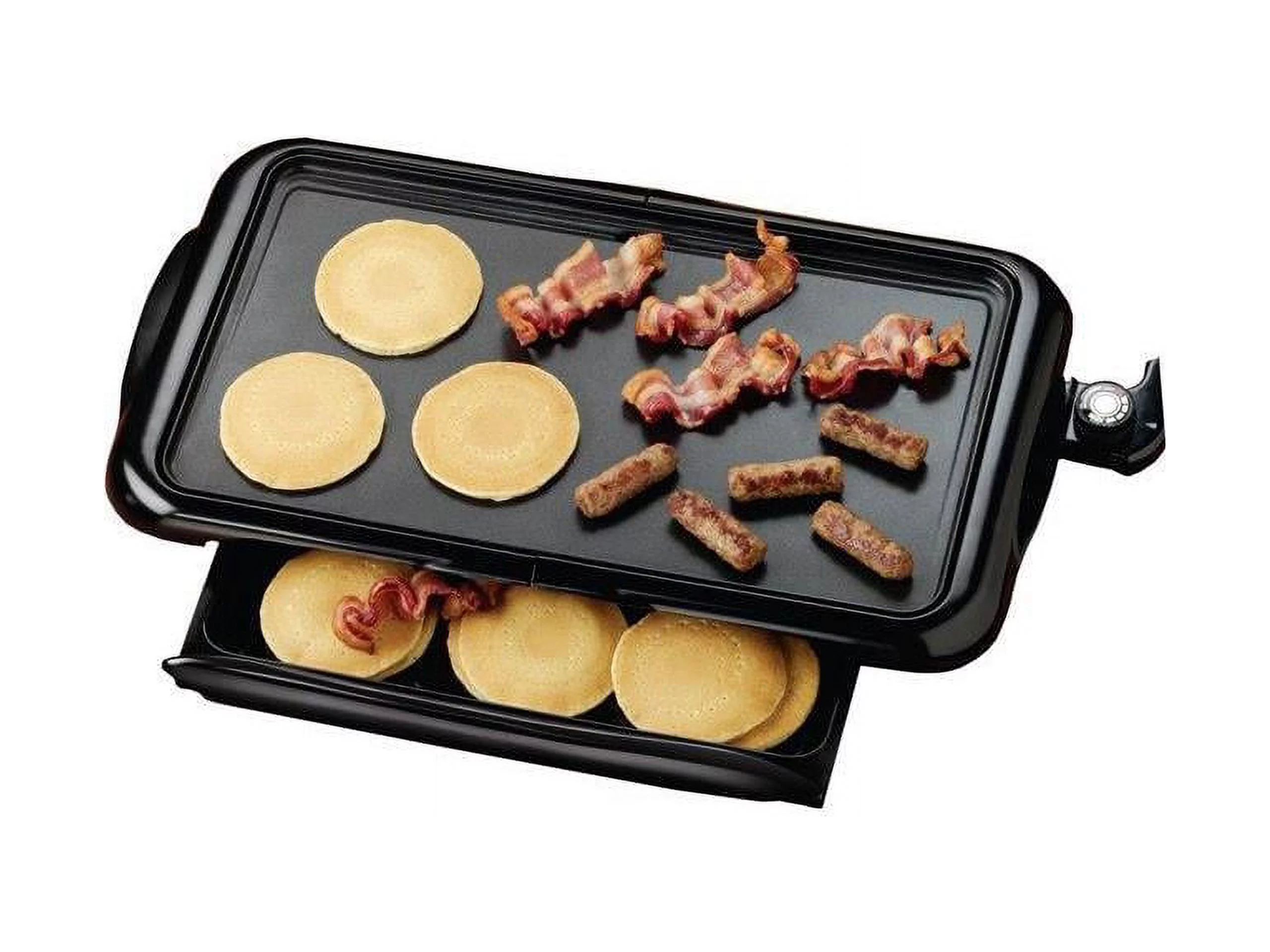 Brentwood Appliances 1400-Watt Non-Stick Electric Griddle with Drip Pan, 10inch x 20-inch, Black
