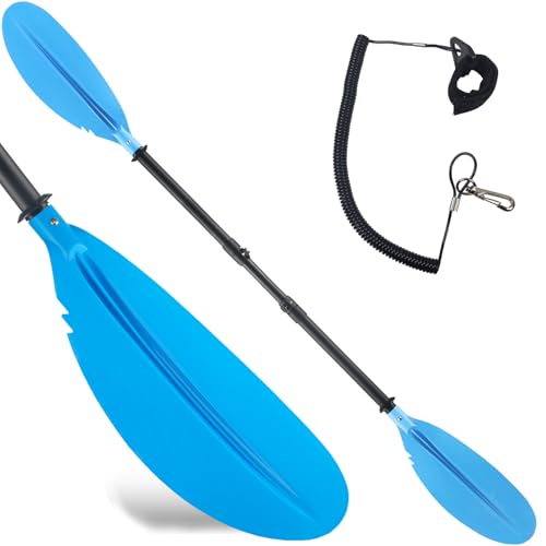 Kayak Paddle 4 Pieces, Kayak Paddles Teel Made Telescopic 70inch-97inch for Kayaking Canoeing Boating for Surfing Oar Fishing Convenient Packable for Starter or a pro