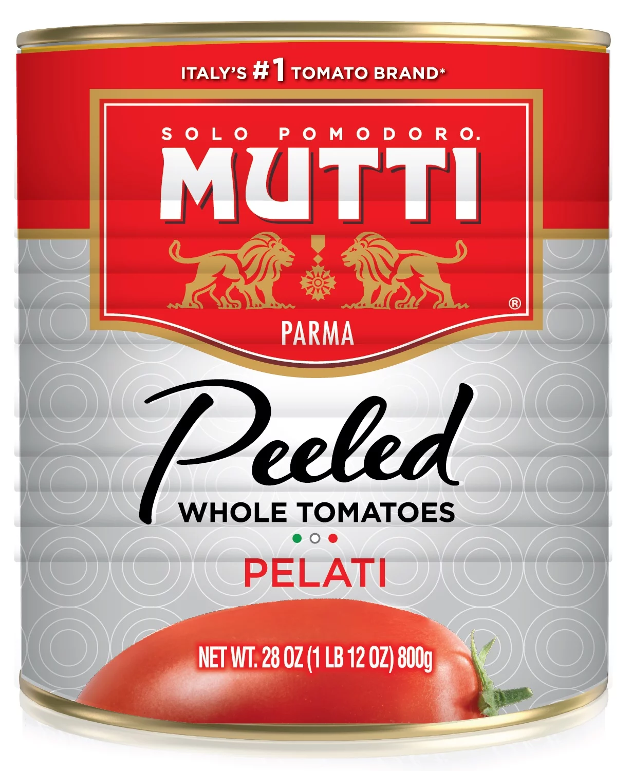 Mutti Peeled Whole Tomato, 28 OZ (Pack of 12)