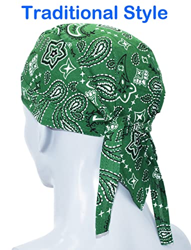 Cotton Doo Rags Skull Beanie Hat Bandana Motorcycle Dew Rag Hard Hats Liner Welder Chef Do Rags for Men and Women