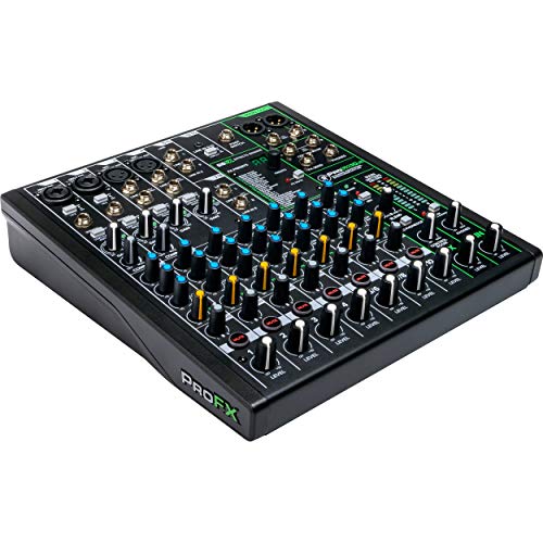 Mackie ProFX10 Go Battery-powered 10-channel Mixer with USB and Enhanced Effects