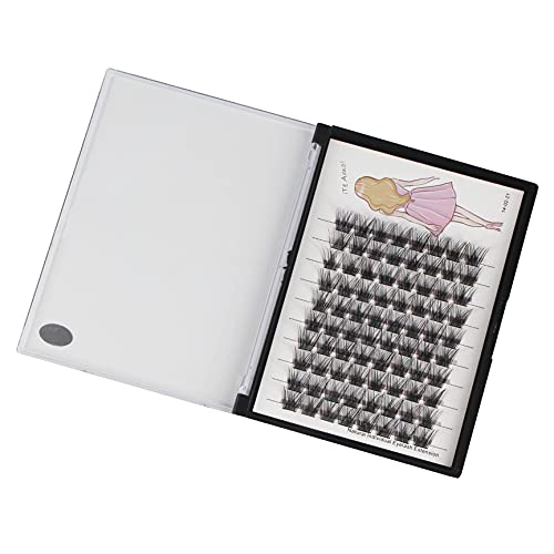 Bodermincer 10-12-14-16mm MIX D Curl Lash Clusters Individual Lashes Mink Cluster Eyelash Extension Natural 3D Russian Volume Faux Eyelashes Individual Lashes Makeup (M01# 8-10-12-14-16mm MIX)