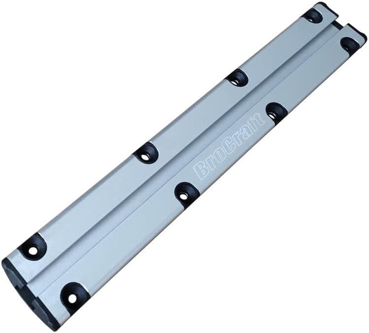 Brocraft Aluminum Boat Gunnel Track/Aluminum Track System for Boat Gunnel/Boat Gunnel Track System for Mounting Rod Holders, Fishing, and Other Boating Accessories