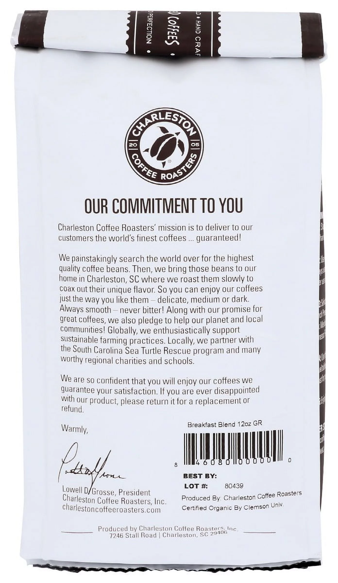 Charleston Coffee Roasters Breakfast Blend Medium Roast Ground Coffee Pack Of 6