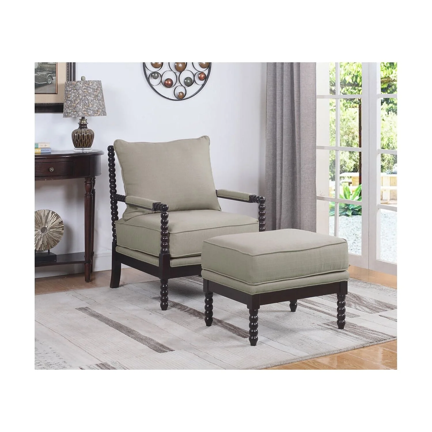 Best Master Furniture West Palm Lounge Chair, Beige