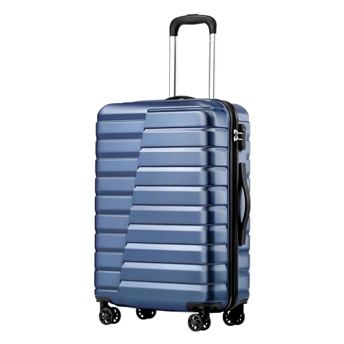 Coolife Luggage Suitcase Carry on Hardside PC+ABS Spinner TSA Lock Telescopic Handle